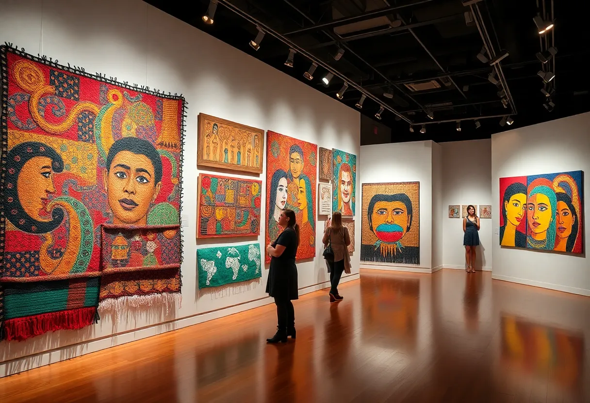 Innovative art exhibition showcasing diverse installations in Atlanta.