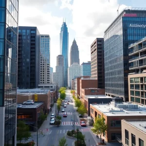 Scenic view of Atlanta with cultural landmarks and urban development