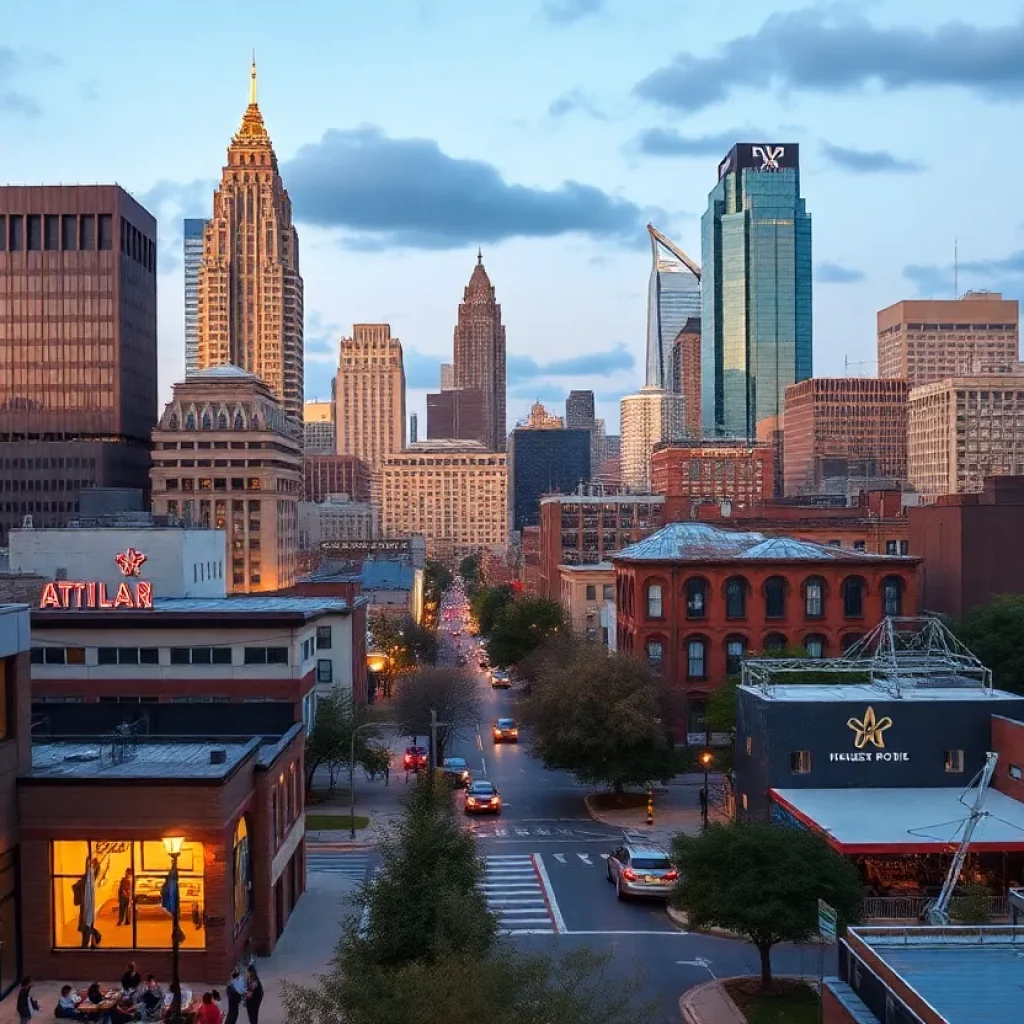 Vibrant street scene in Atlanta showcasing local culture and community diversity.