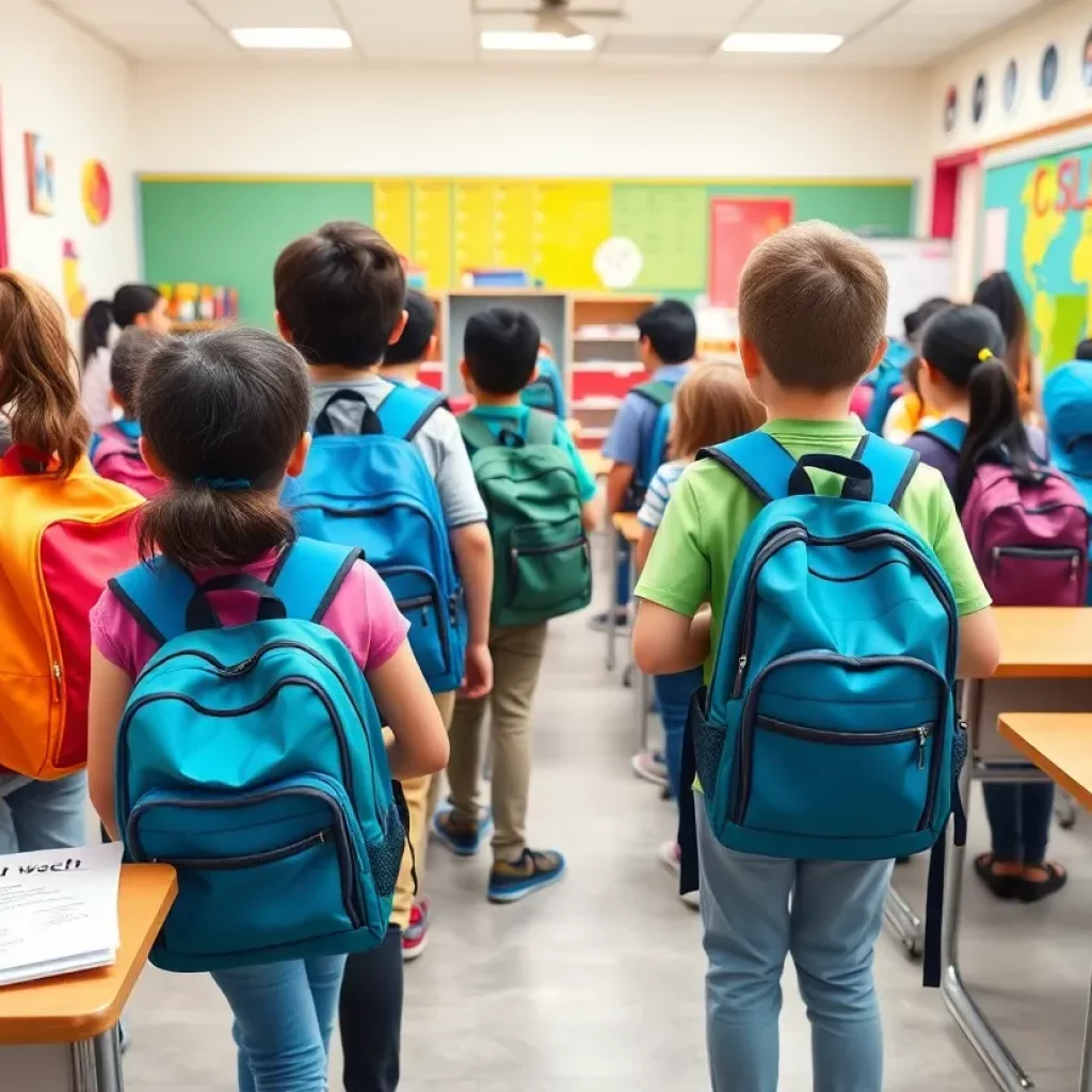 Students getting ready for back-to-school in Atlanta