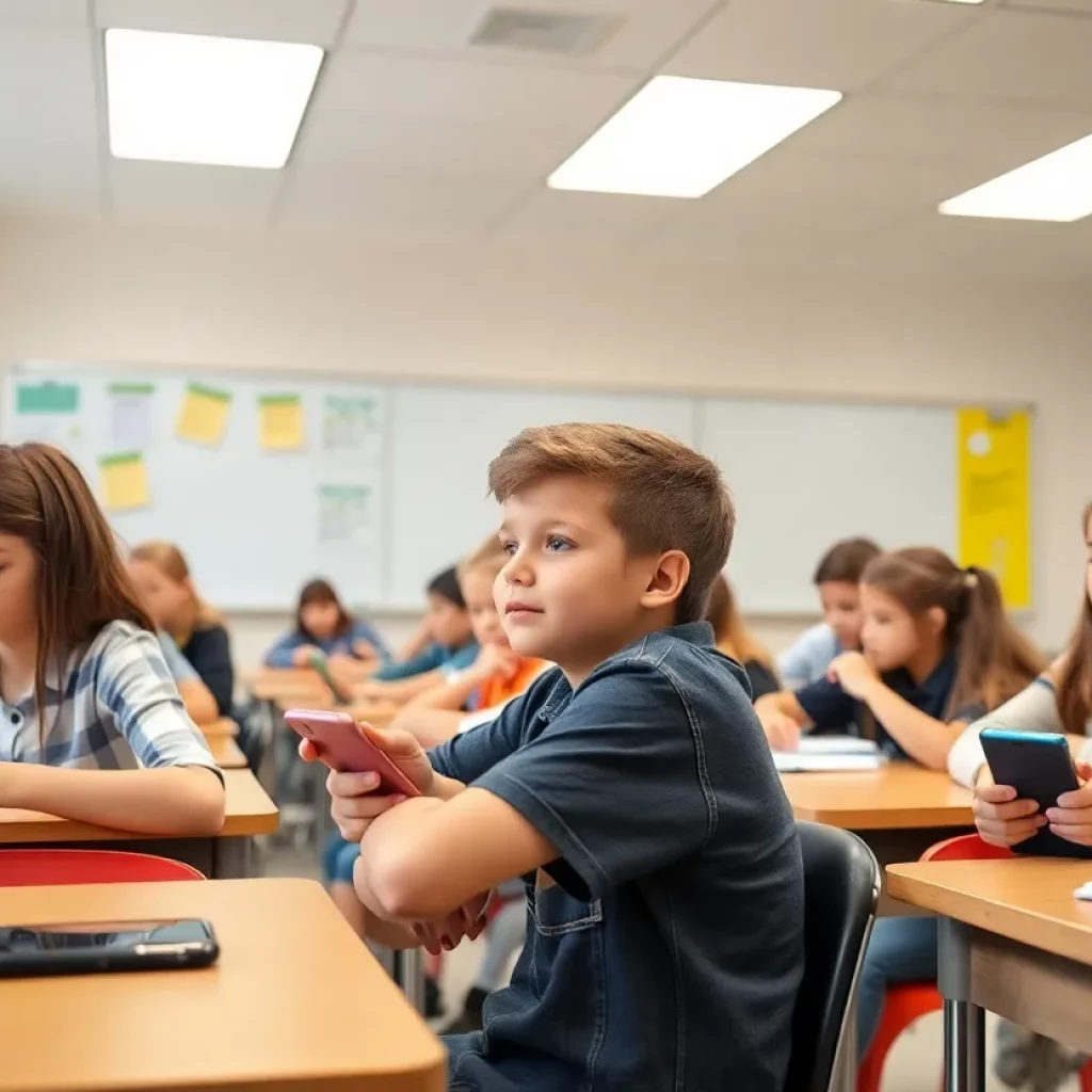 Classroom without electronic devices