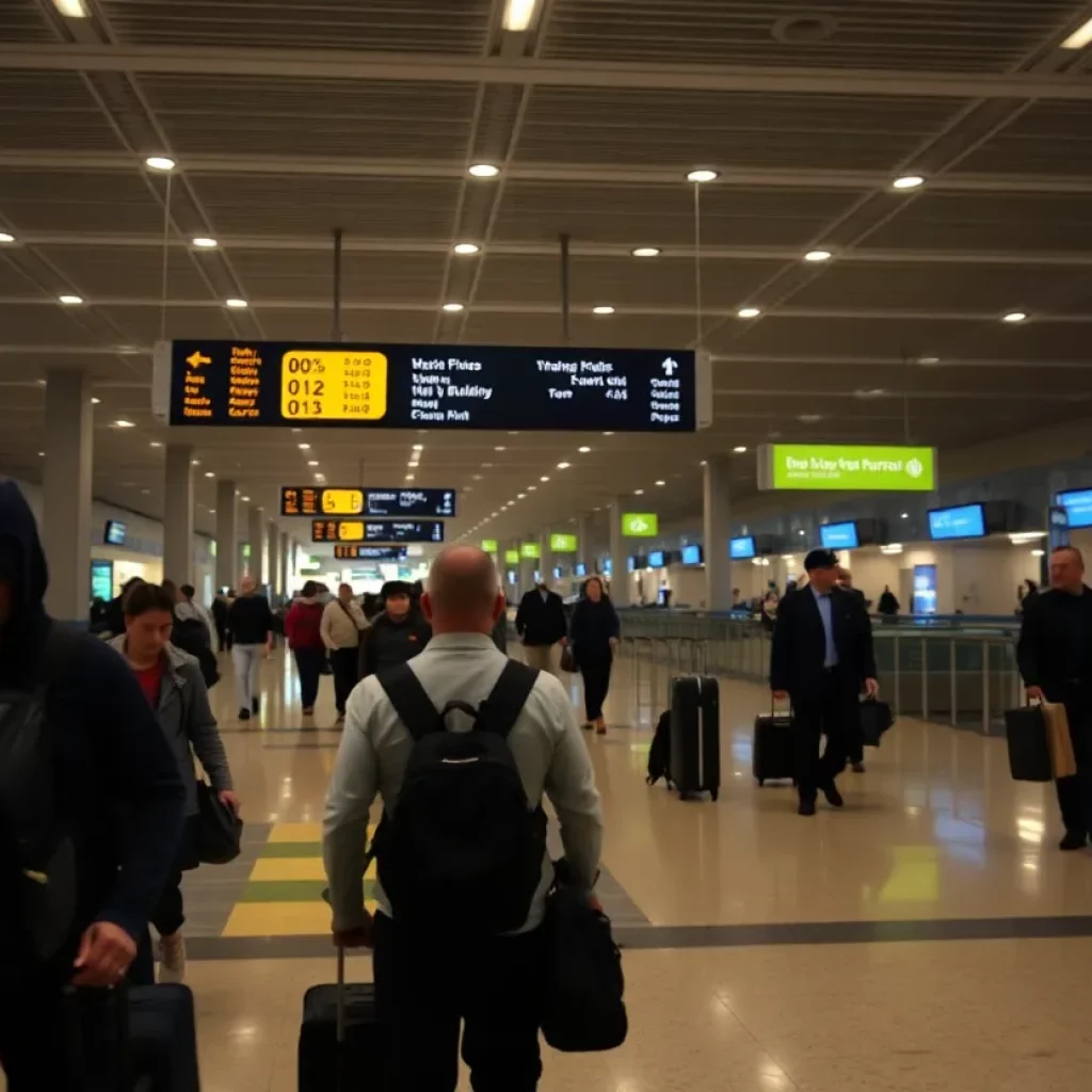 Limited lighting at Hartsfield-Jackson Airport during power shutdown