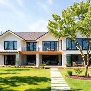 Exterior of the St. Jude Dream Home located in Palisades at Sawnee Village