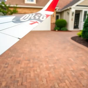 Wing flap from a Delta Airlines aircraft found in a residential driveway