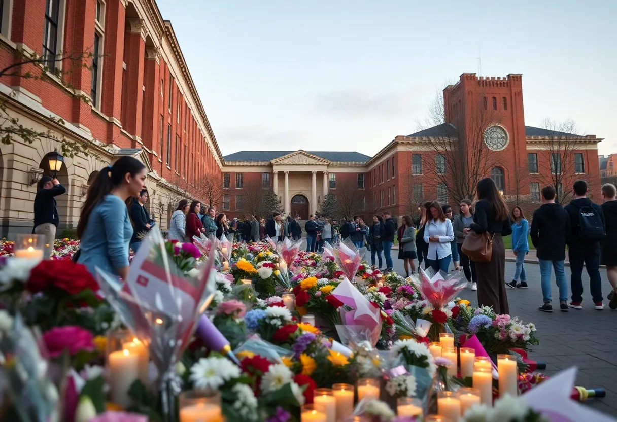 Students gathered for a vigil at Albany State University after a tragic shooting during Homecoming.