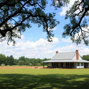 Historic farmhouse at Andalusia Farms, Milledgeville