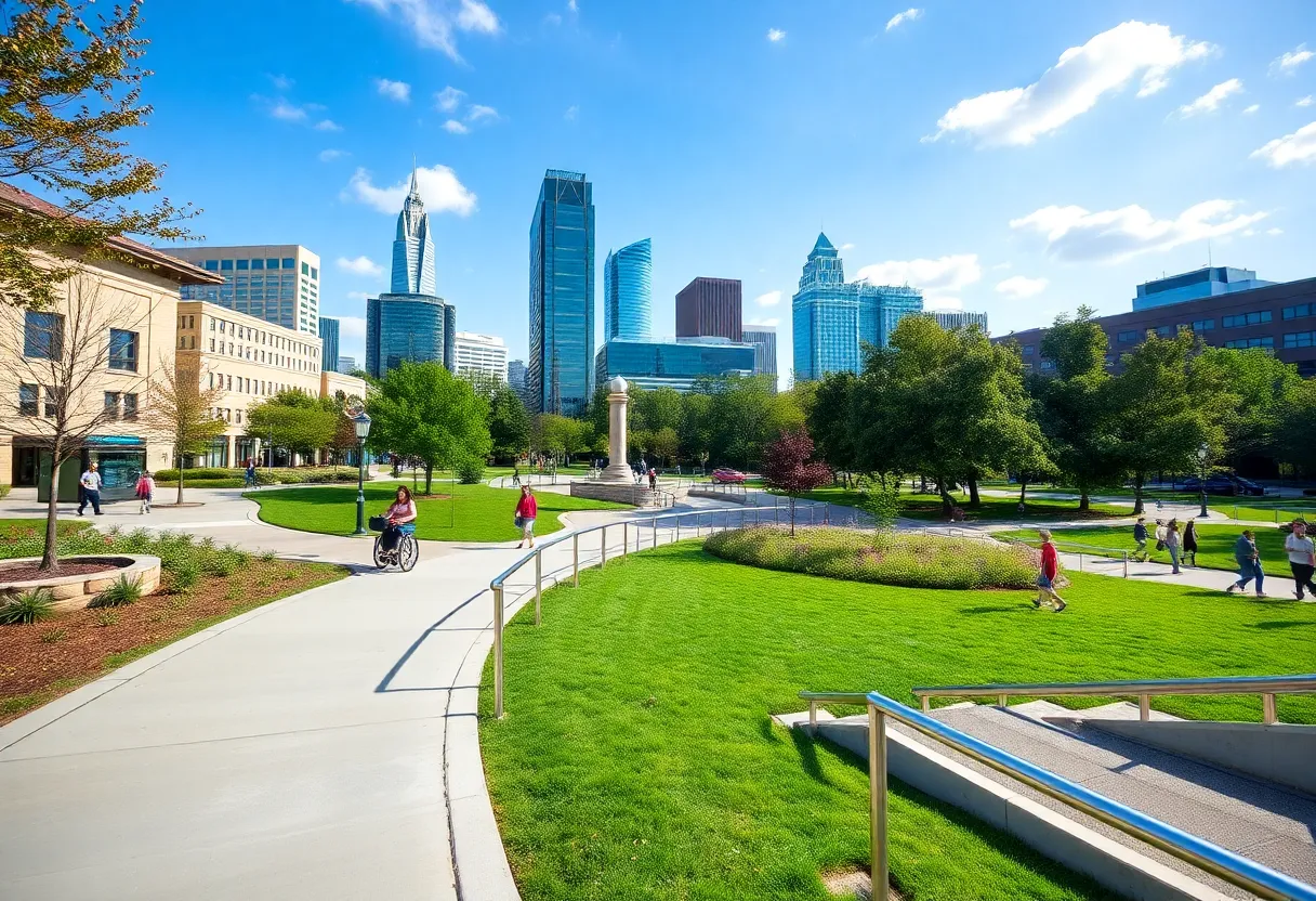 People exploring accessible attractions in Atlanta