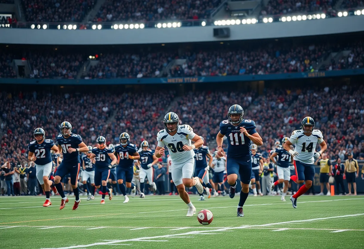 Atlanta Falcons players during pre-season practice