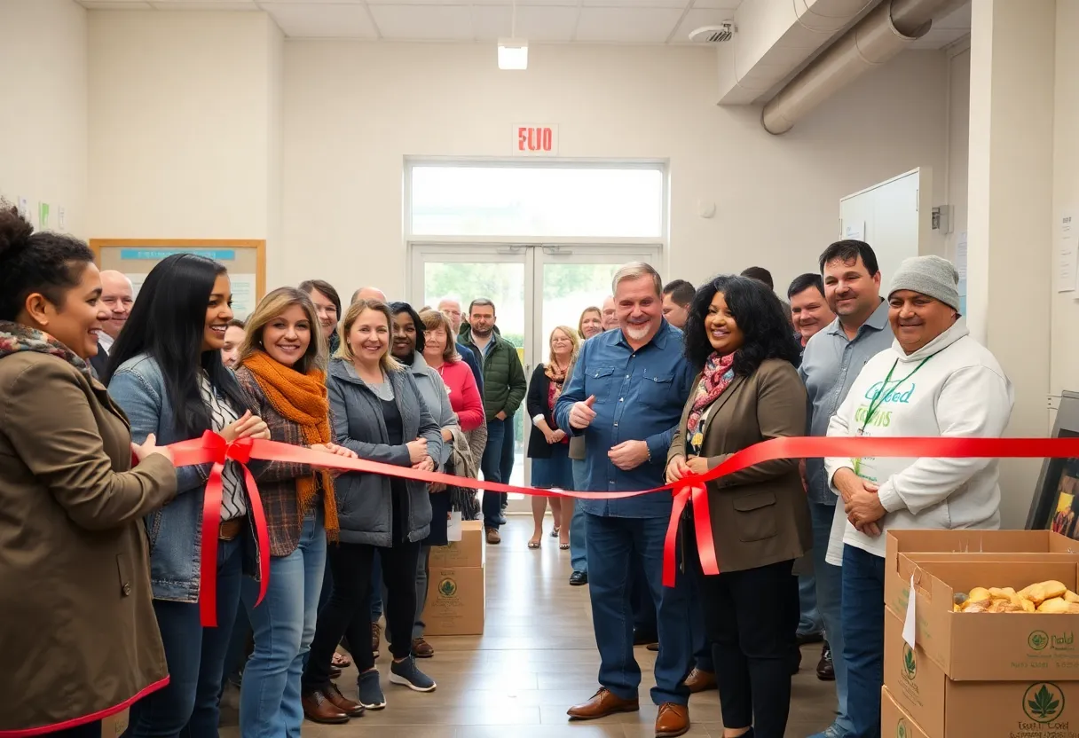 Ribbon-cutting ceremony for the new food center in Atlanta