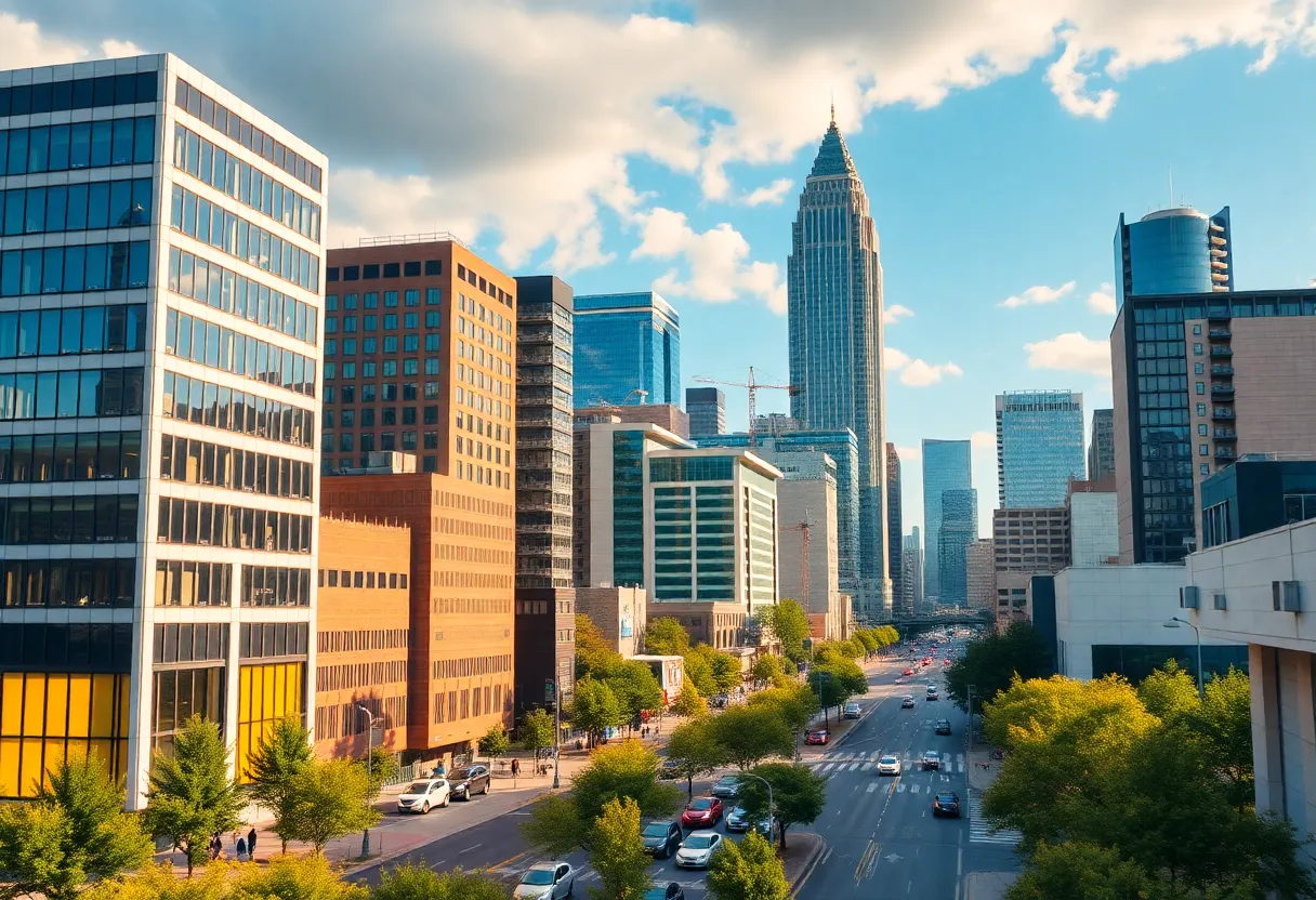 Cityscape of Atlanta focusing on job opportunities