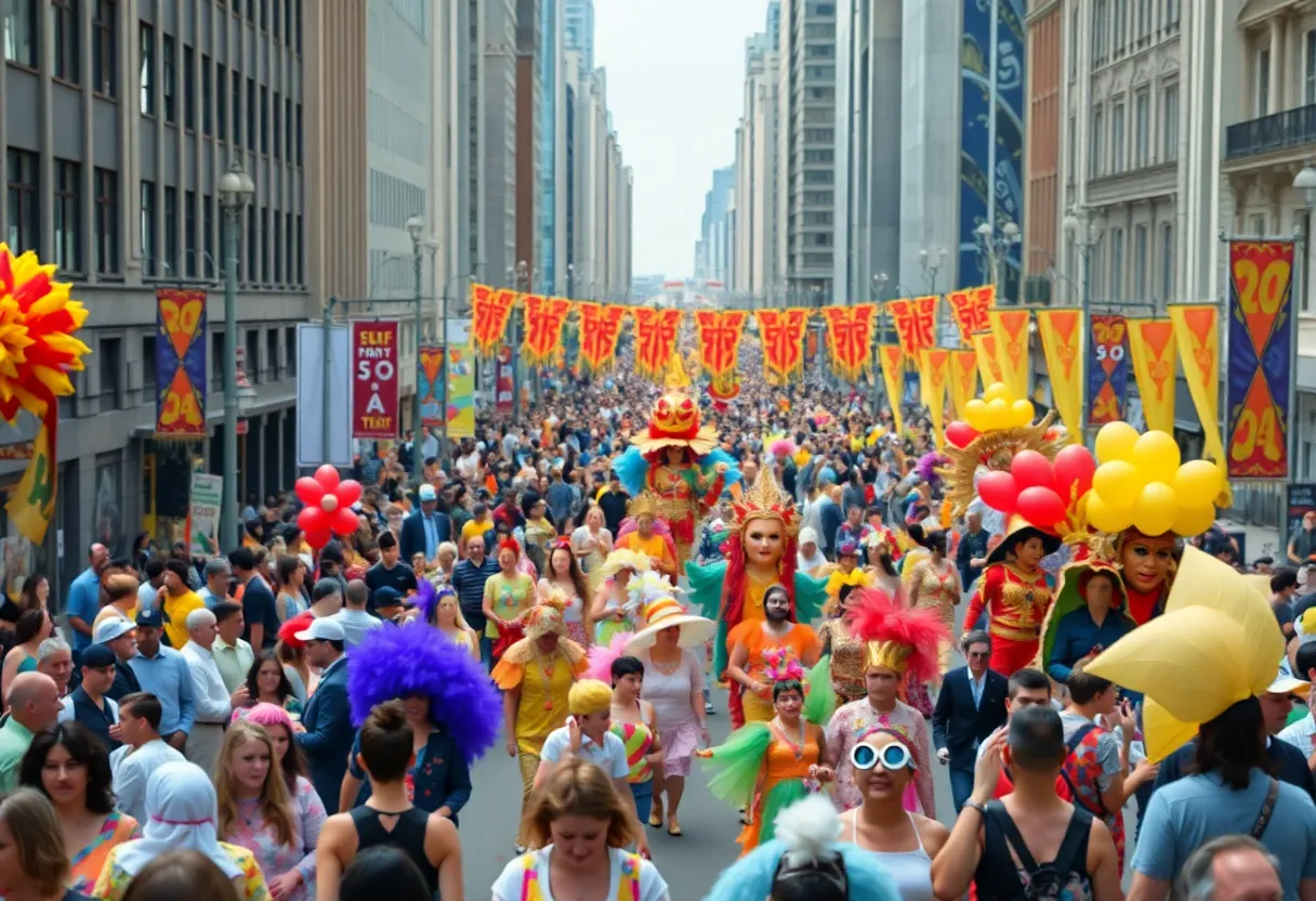 Colorful costumes at the Atlanta Labor Day weekend parade