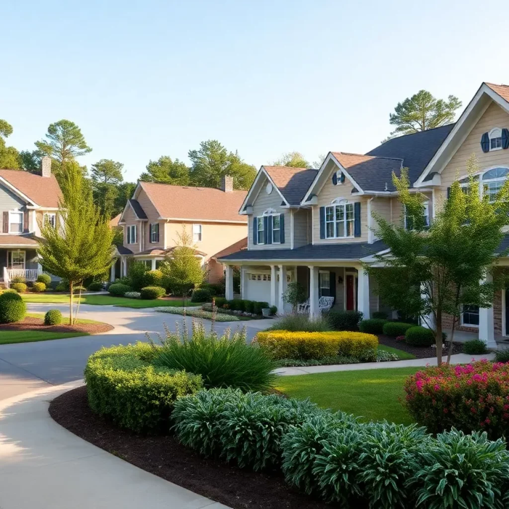 Well-maintained suburban homes in Atlanta, showcasing curb appeal.