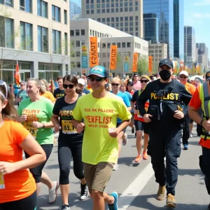 Participants in the Atlanta’s Finest 5K race