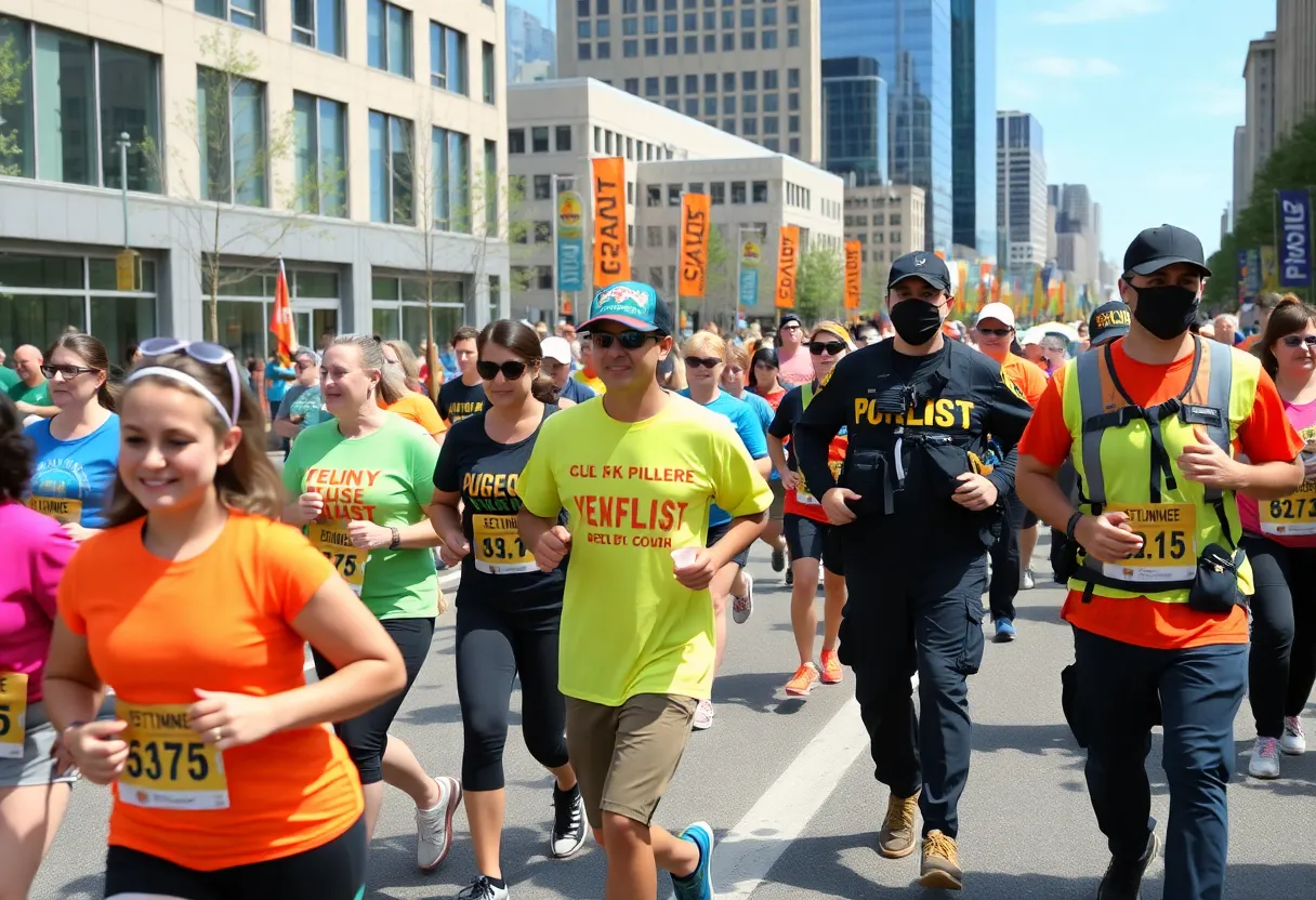 Participants in the Atlanta’s Finest 5K race