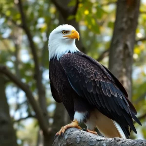 Bald eagle Franklin at Georgia Southern University Wildlife Center