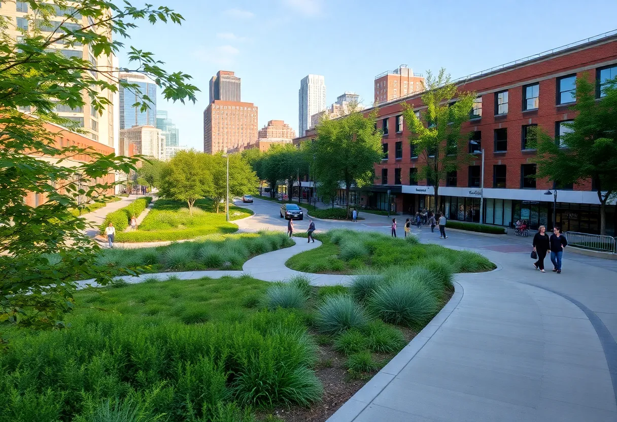 Revitalized area for the Northwest Trail of Atlanta Beltline
