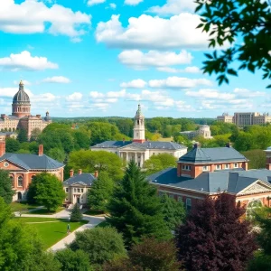 Image of diverse college campuses in Georgia recognized for academic excellence