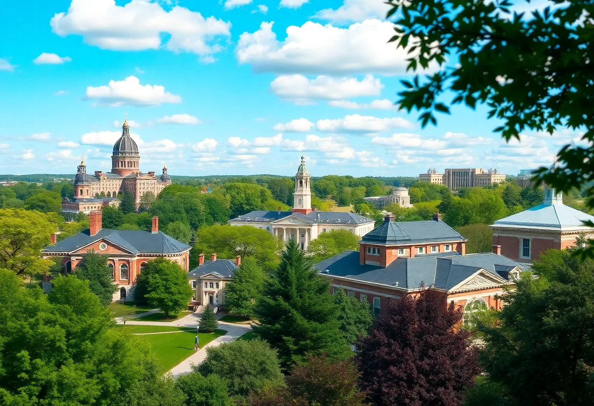 Image of diverse college campuses in Georgia recognized for academic excellence