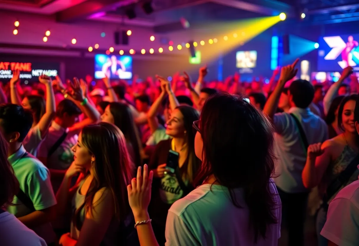 Crowd enjoying a concert in Brookhaven