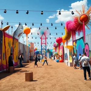 Artwork showcased at the contemporary art festival in Goat Farm Arts Center