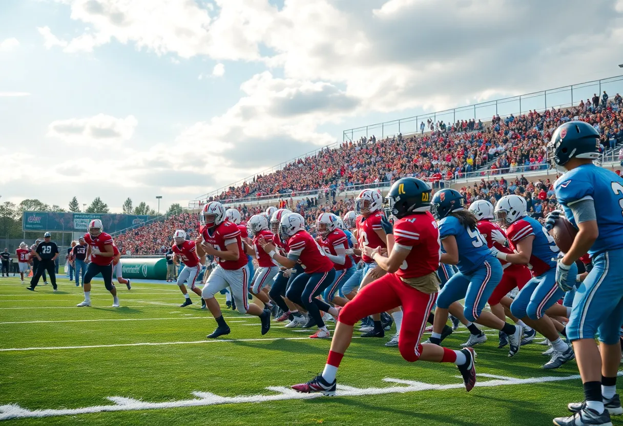 High school football teams playing at the Corky Kell Classic in Atlanta