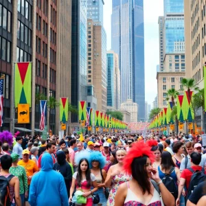 Crowd at Dragon Con in downtown Atlanta