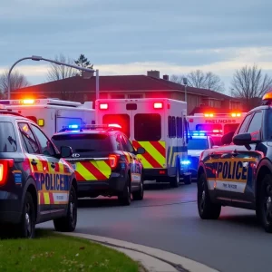 Police responding to a report of a hoax emergency call in Georgia