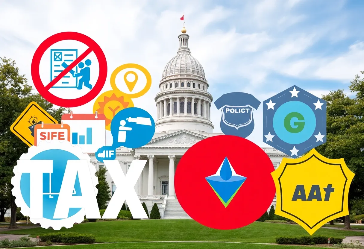 Conceptual image of Georgia state income tax elimination debate