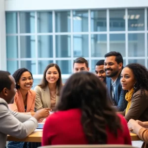 A collaborative meeting of new board members from the Georgia Southern University Alumni Association