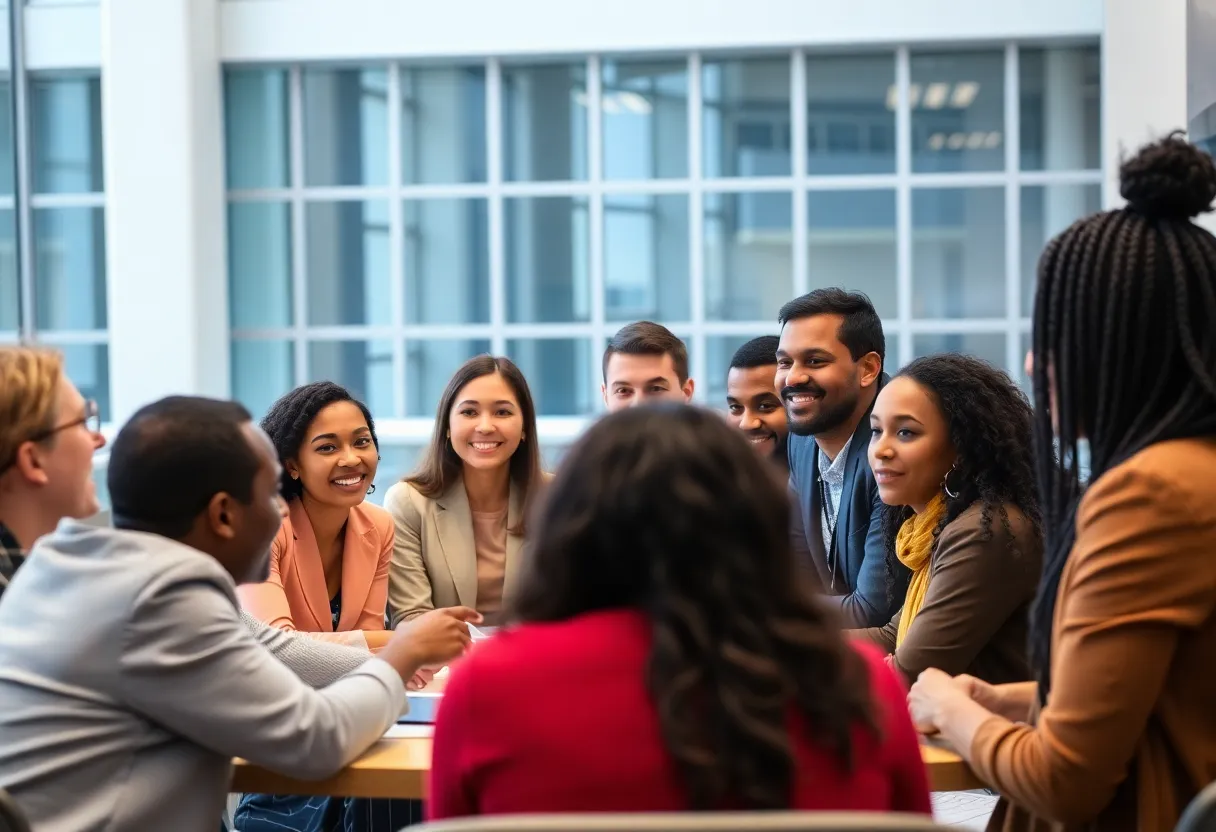 A collaborative meeting of new board members from the Georgia Southern University Alumni Association