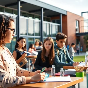Students at Gwinnett School of Mathematics, Science, and Technology and Columbus High School engaged in STEM education activities.