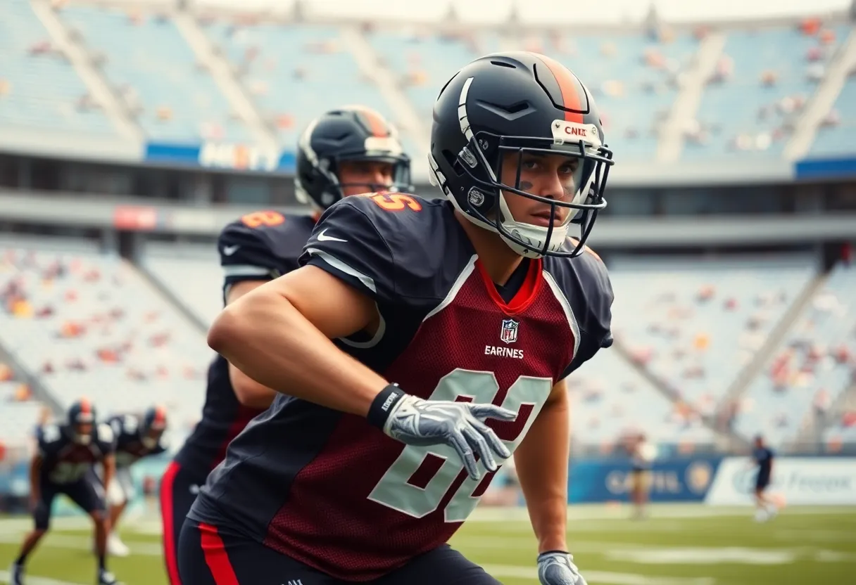 Jordan Fuller practicing with Atlanta Falcons