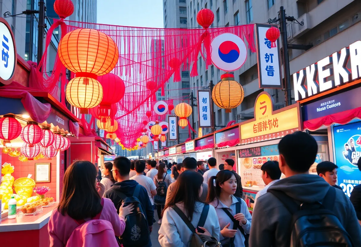 Fans enjoying a K-Pop themed event in Atlanta, Georgia