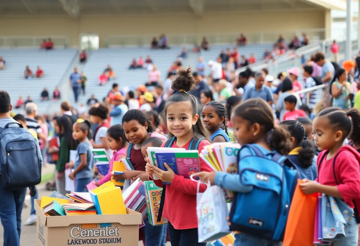 Families gathering at a Back-to-School event in Metro Atlanta