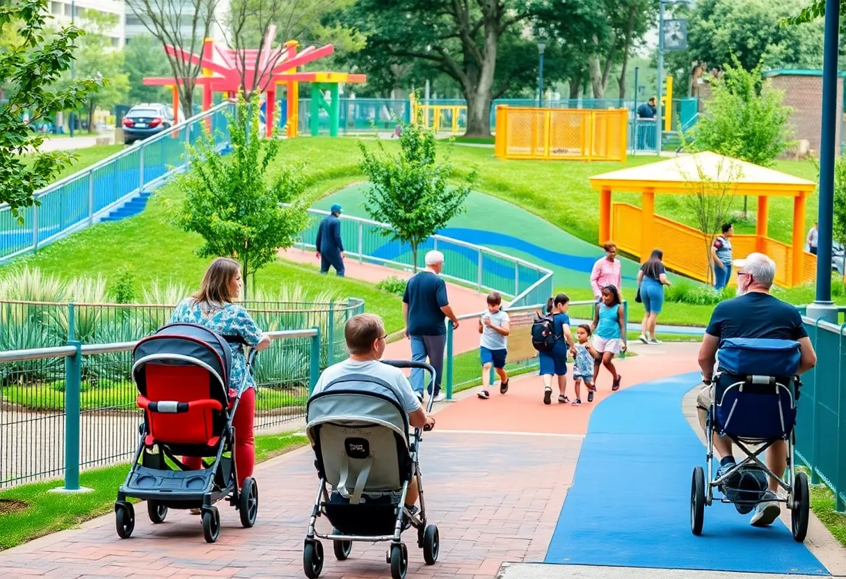 A colorful, family-friendly park in Atlanta with accessible facilities.