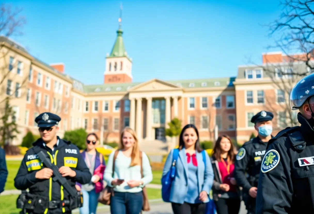 Campus police monitoring during false active shooter report