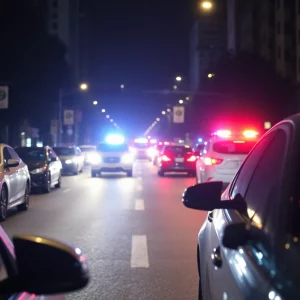 Emergency services responding to a road rage shooting incident in Atlanta.