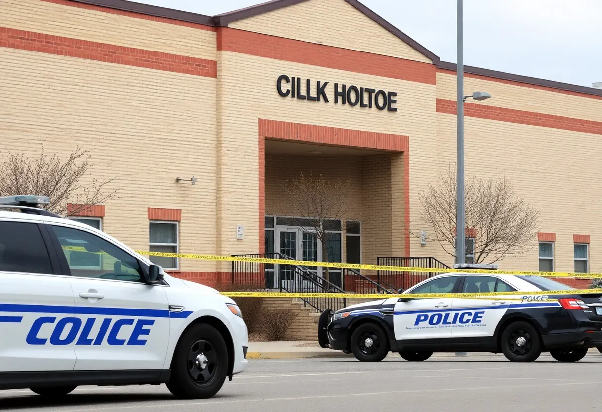 Police response at Skipstone Academy after gun fired