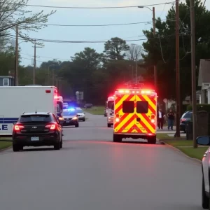 Police presence at the scene of the T-Hood shooting in Snellville