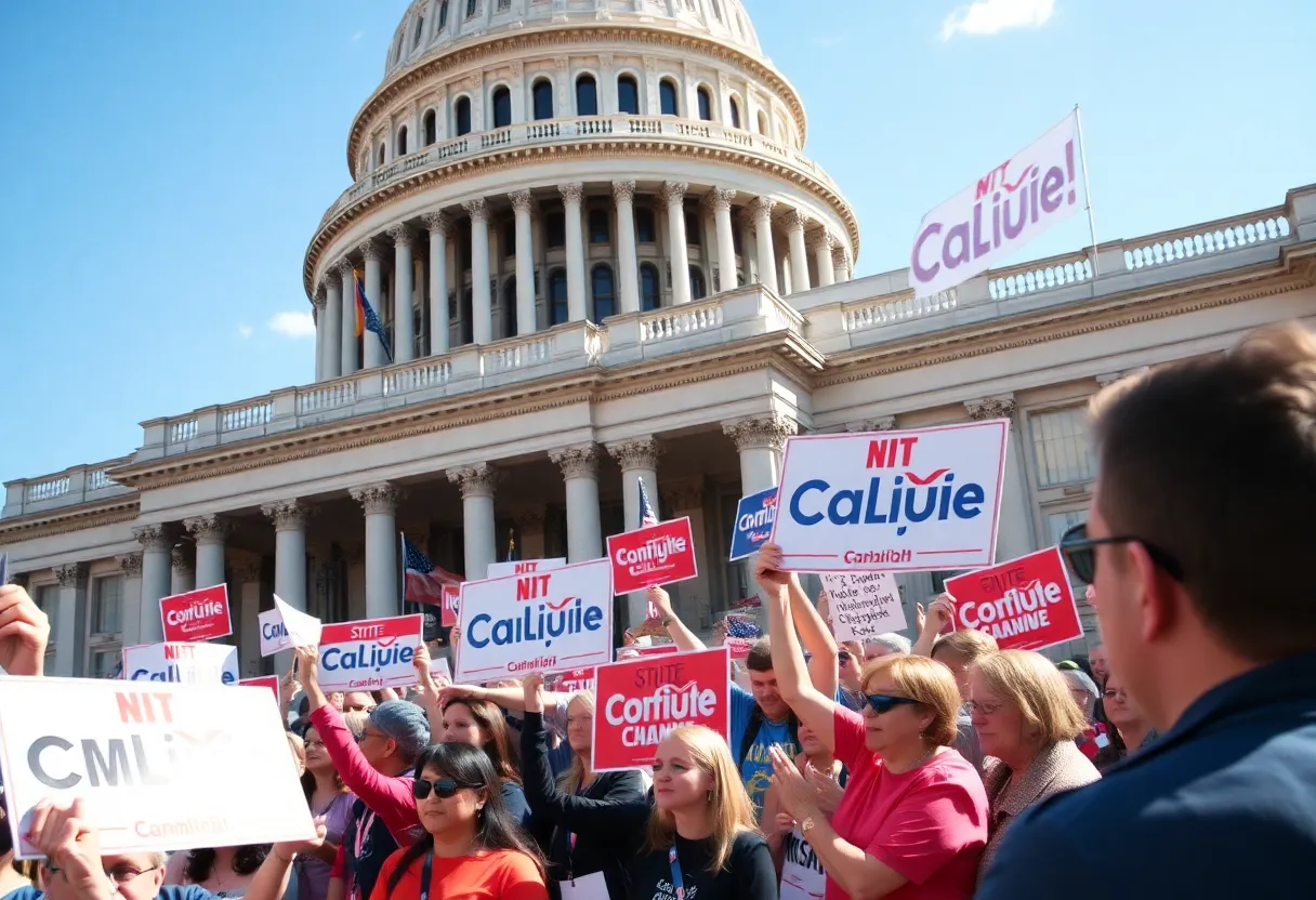 Campaign event for Tanya Miller at the Georgia State Capitol