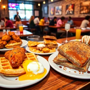 Colorful brunch dishes served at Toast on Lenox in Atlanta