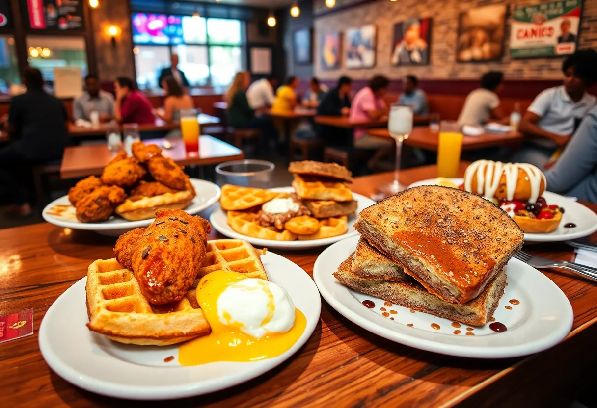 Diners enjoying brunch at Toast on Lenox in Atlanta.