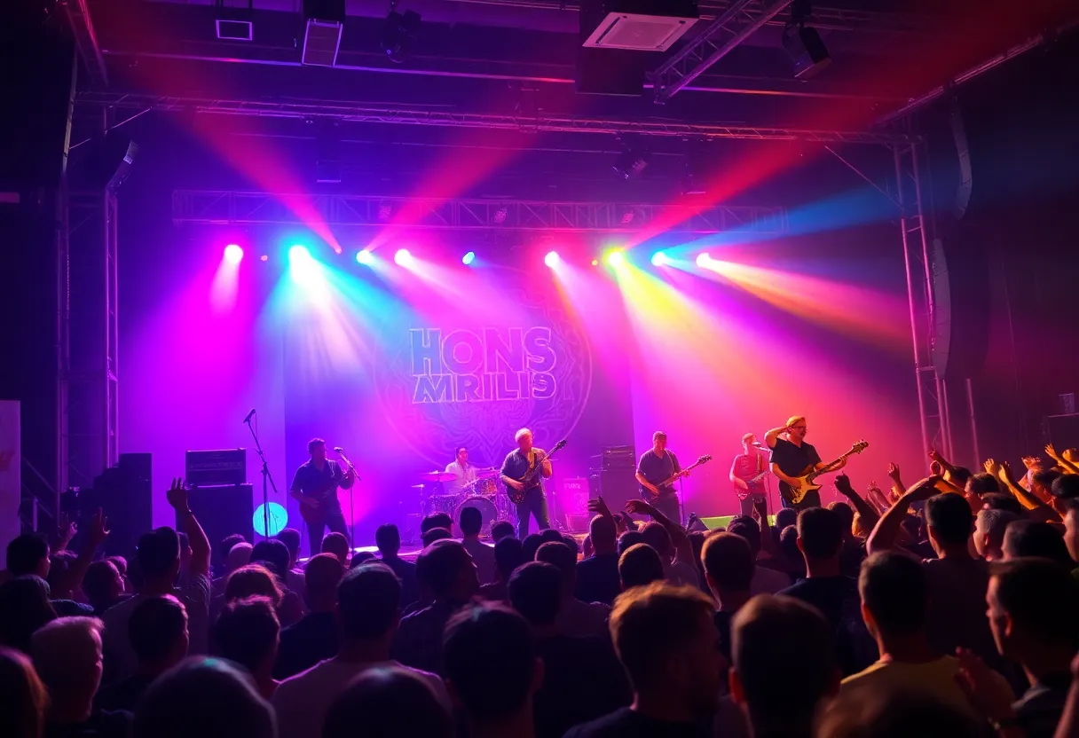 Umphrey's McGee performing live on stage