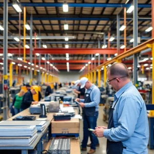 Vice President JD Vance speaking at a refrigeration manufacturing plant event in Atlanta.