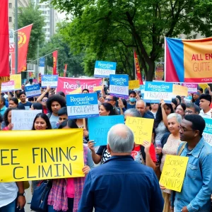 Community members at the Working Families Party endorsement event in Atlanta