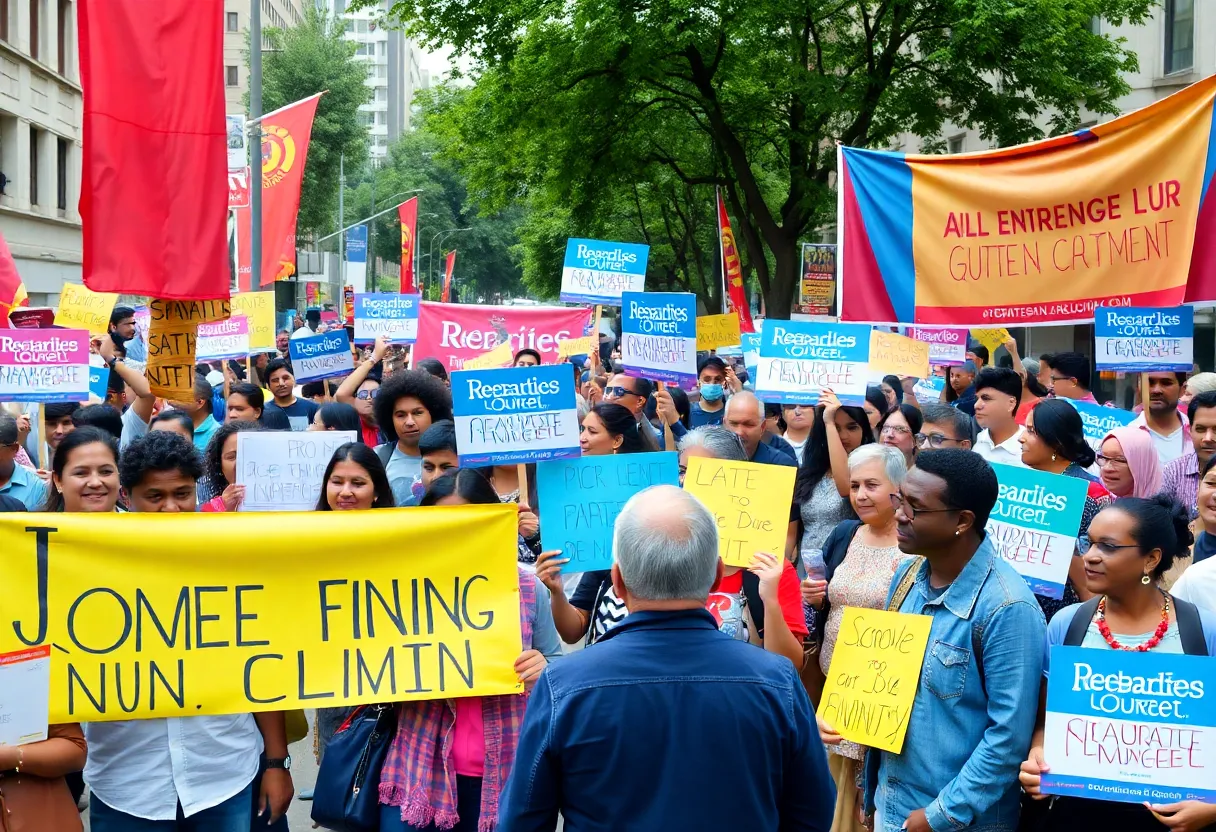 Community members at the Working Families Party endorsement event in Atlanta