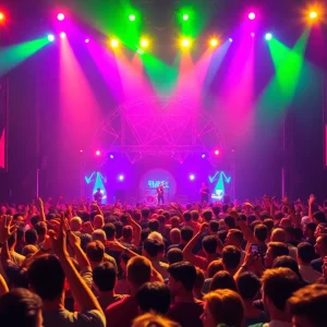 Crowd at Ariana Grande's Eternal Sunshine Tour concert