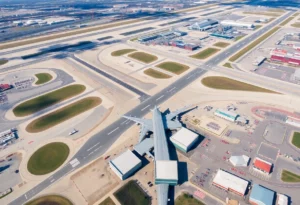 Aerial view of Hartsfield-Jackson Atlanta International Airport