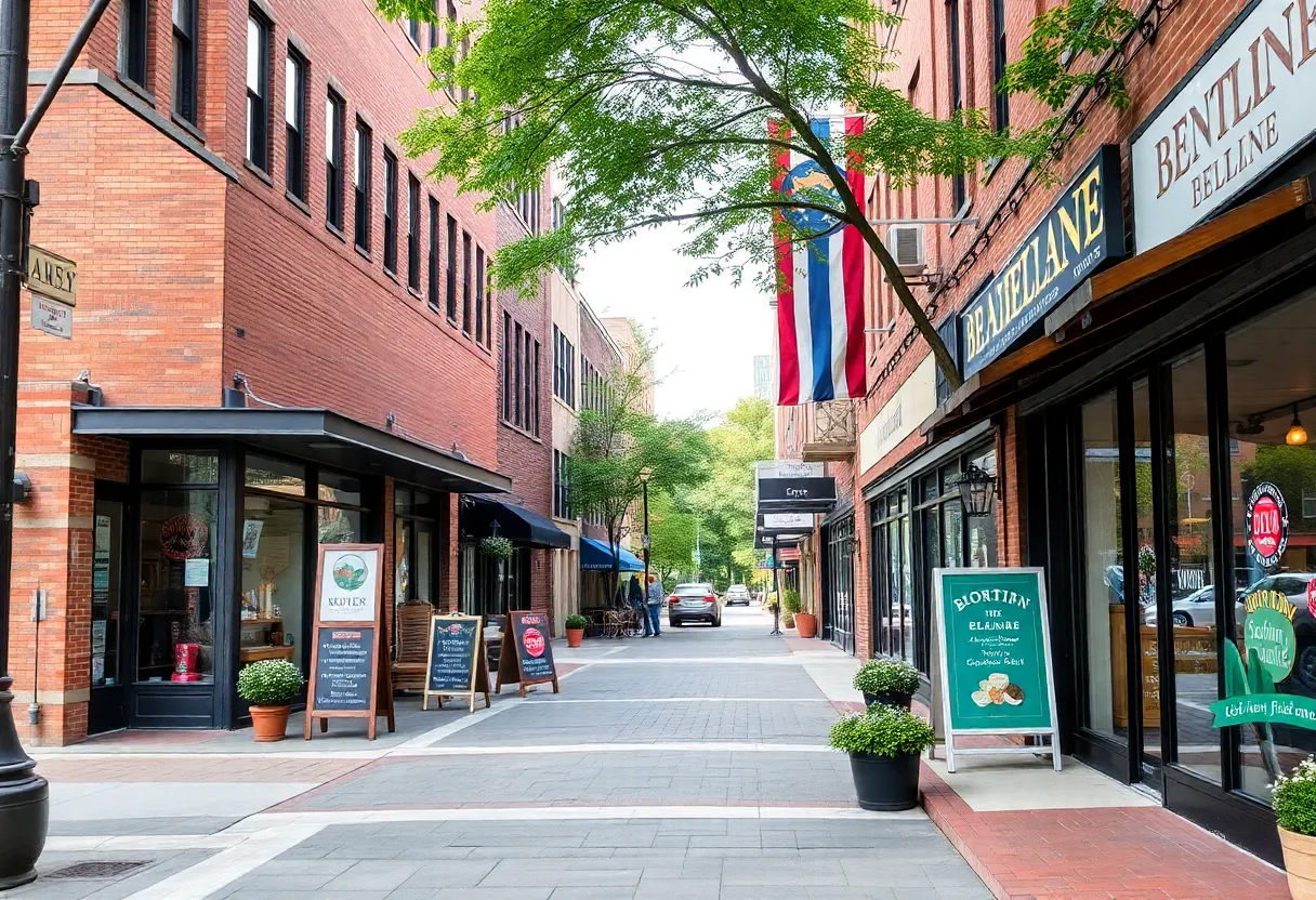 Commercial spaces along the Atlanta Beltline