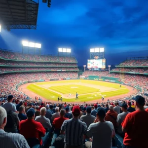 Fans at the Atlanta Braves stadium during a game